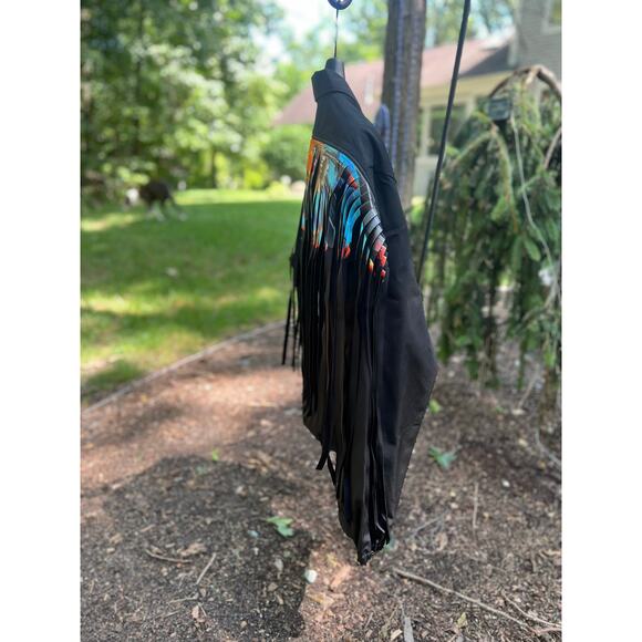 MARCELO BURLON COUNTY OF MILAN Jacket Size S Removable Wings Fringes - Picture 5 of 17